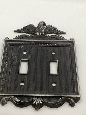 Dark Bronze/Black Eagle Double Toggle Wall Plate Switchplate